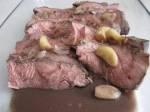 Roast Beef in red wine sauce